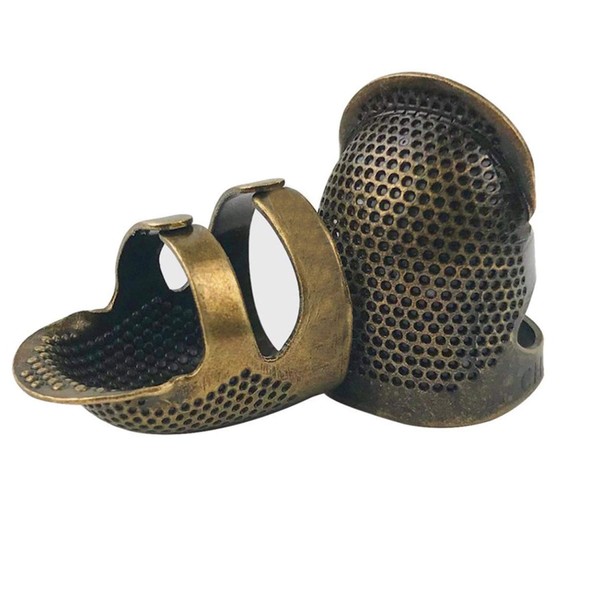 D&D Fingertip Thimble Finger Protector Adjustable Metal Thimbles Sewing Handworking