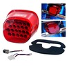OZ-USA FL Red LED Tail Brake Light Compatible with Harley