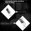 CHUANGDIAN Wall-mounted Single Bottle Manual Soap Dispenser Shampoo Box Rest