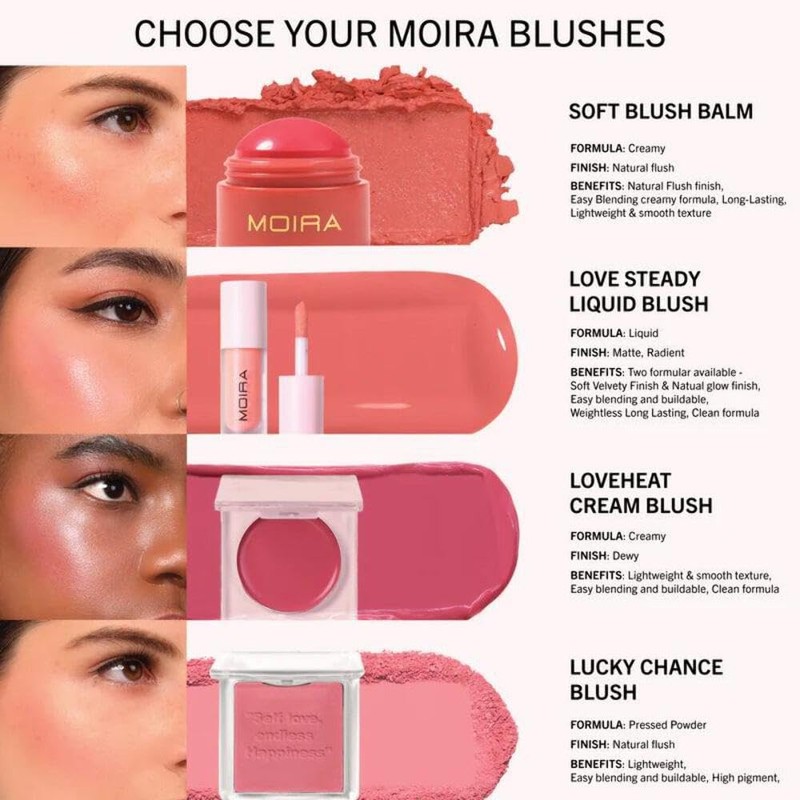 Moira Rubor Soft Blush Balm (004, Lost in Love)