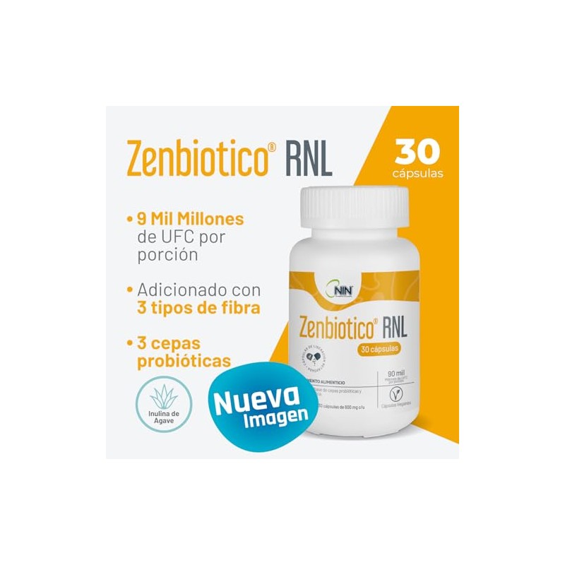 NIN Zenbiotico RNL- Antes Simbin RNL - Suplemento Alimenticio -
