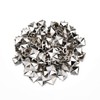 Beautyflier 100Pcs 10MM Square Pyramid Studs Silver 4 Prongs Nailhead