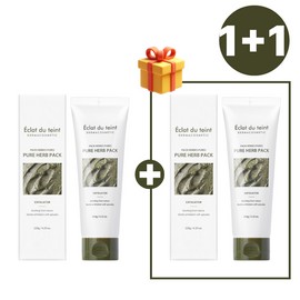 Partner company Eclat dutin pure herb pack 120g hypoallergenic spicule pore dead skin peeling green tea pack / 에끌라뒤땅 퓨어 허브팩 120g 저자극 스피큘모공 각질 필링 녹차팩