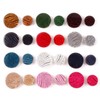 5 Pcs Round Resin Buttons Striped Buttons for Overcoat Sewing