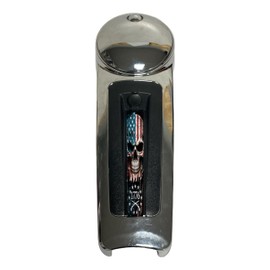 Kustom Cycle Parts Skull American Flag Dash Panel Console Insert! Fits Harley Davidson 2008-24 Electra Glide, Ultra Classic & 2015-24 Road Glide Ultra and Limited with The CB Plug.