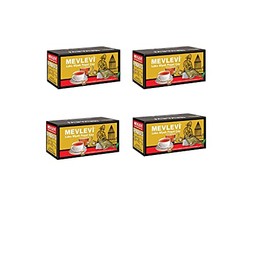 Mevlevi Black Tea Earl Grey Ceylon Bag Tea (25 x 2.5g = 62.5g) (4 Packs (4 x 25 x 2.5g))