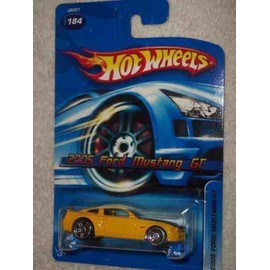 #2006-184 2005 Mustang GT Yellow PR-5 Wheels Collectible Collector Car Mattel Hot Wheels
