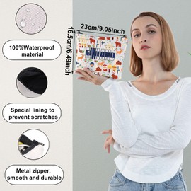 WZMPA Finland Travel Makeup Bag Finland Journey Gift Finland Country Zipper Pouch Bag Finland Traveler Gift (Finland)