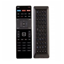 XRT500 Replace Remote with App Key fit for VIZIO LCD LED TV Smart HDTV with QWERTY Dual Side Internet Keyboard M50-C1 M60-C3 M65-C1 P652UIB2 P702UIB3 2015-2017