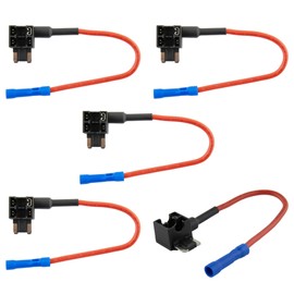 Pack of 5 SeKi Car Mini Low Profile (LP) Power Splitter Power Theft Fuse Distributor; Fuse Holder for Car Truck Boat; Cable Splitter, Cable Splitter