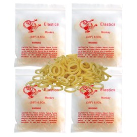 LA MIERE 400 pack Orthodontic Elastics Dental Rubber Bands Intraoral Elastic Bands (Heavy, 6.5 Oz, 3/8‘’ （9.5mm）)