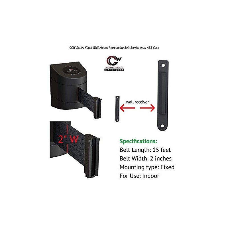 Crowd Control Warehouse - CCW Series WMB-220 Fixed Wall Mount