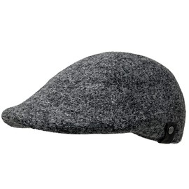WEROR WEROR-408.1 Men's / Women's Peaked Cap Flat Cap with Peak - Hat with Cotton Lining - Autumn/Winter, gray