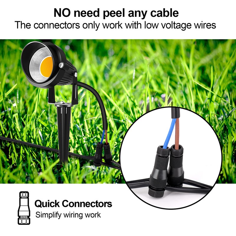ZUCKEO 10W Low Voltage Landscape Lights LED Landscape Lighting with