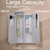 Locking Pencil Case with Calculator, Standing Cylindrical Pen Holder, Cute