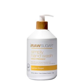 RAW SUGAR, Simply Hand Wash, Jabón Líquido para Manos, Hidratante, con Limón Dulce, Prensado en Frío, Vegano, Libre de Sulfatos y Parabenos, 500 ml