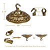 GRCERY 5.91" All Copper Chandelier Replacement Parts Light Canopy Kit