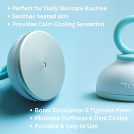 LEADERS Cosmetics Calming Biotics Calming Face Cooler - Daily Cooling Care for Face & Body, Soothing Massage | Reduces Puffiness, Redness, Wrinkles, & Dark Circles | Tightens Pores & Revitalizes Skin