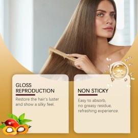 Batana Soft Light Essential Oil, Nourishing and Moisturizing Hair, Hydrating Hair Care and Smoothing Hair Care Essencevolume: 50 ml, color: White, Scent: Unscented