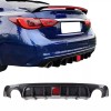 Unbranded Carbon Fiber Rear Bumper Diffuser Lip For Infiniti Q50