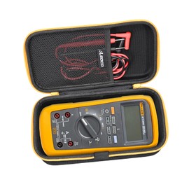 RLSOCO Hard Case for Fluke 87V MAX / 87V MAX/E2 KIT True-RMS Digital Multimeter Combo Kit | Compact Design with YKK Zipper & Scratch Protection (Case Only)