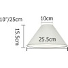 Pack of 2 - Empire Cotton Coolie Lamp Shades for