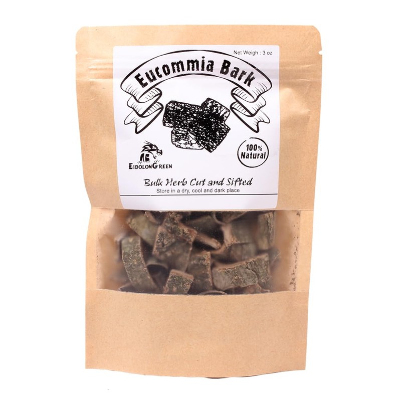 EidolonGreen [China Medicinal Herb]Organic Eucommia Bark, Natural Wild-Crafted Eucommia Ulmoides
