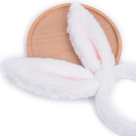 Bianhuan Headband for Babies, Kids, Kids, Adults, Cute, Costume, Rabbit Ears, Party Goods, Bunny, Cat Ears, White, Black, Fluffy, Hair Accessory