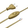 1.5 m Gold Connection Cable with Euro Plug and Cord