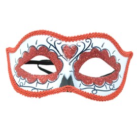Z&H Red Face Mask - Day of the Dead Mask, Face Mask, Face Mask, Eye Mask