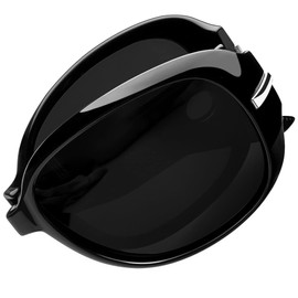 Joopin Folding Oversized Sunglasses Trendy Foldable Sun Glasses Polarized UV Protection Big Large Ladies Black Fold Up Shades for Women