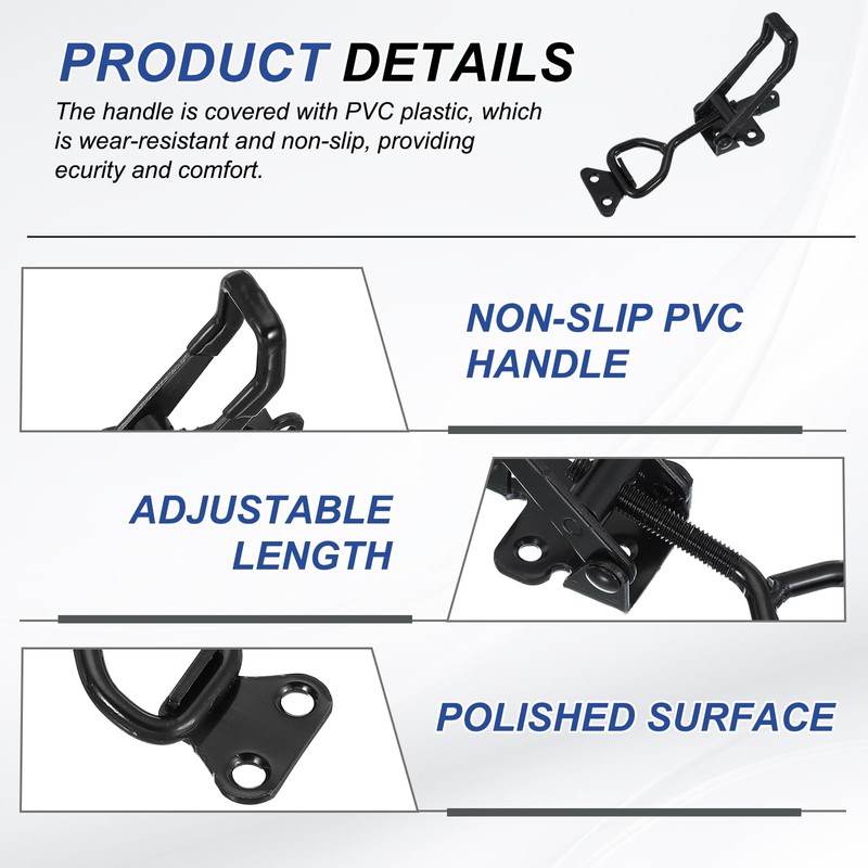 PATIKIL Toggle Latch Clamp 4003 Style, 4 Pcs Carbon Steel