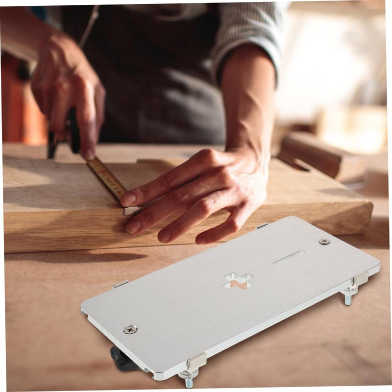 SHINEOFI Electric Jigsaw Insert Plate Aluminum Alloy Handheld Electric Saw
