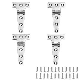 Marine Grade T Hinges, Stainless Steel Boat Hinges, 4 inch x 2 inches, No Noise, Heavy Duty 316 Stainless Steel with Screws (4 PCS)