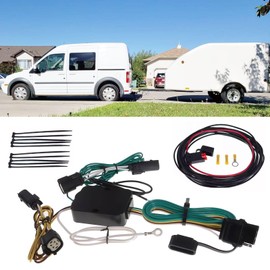 Trailer Wiring Harness for Ford Transit 150 250 350 2015-2023 118494 4-Pin 4 Way Trailer Wiring Harness Trailer Converter Towing Hitch Wiring