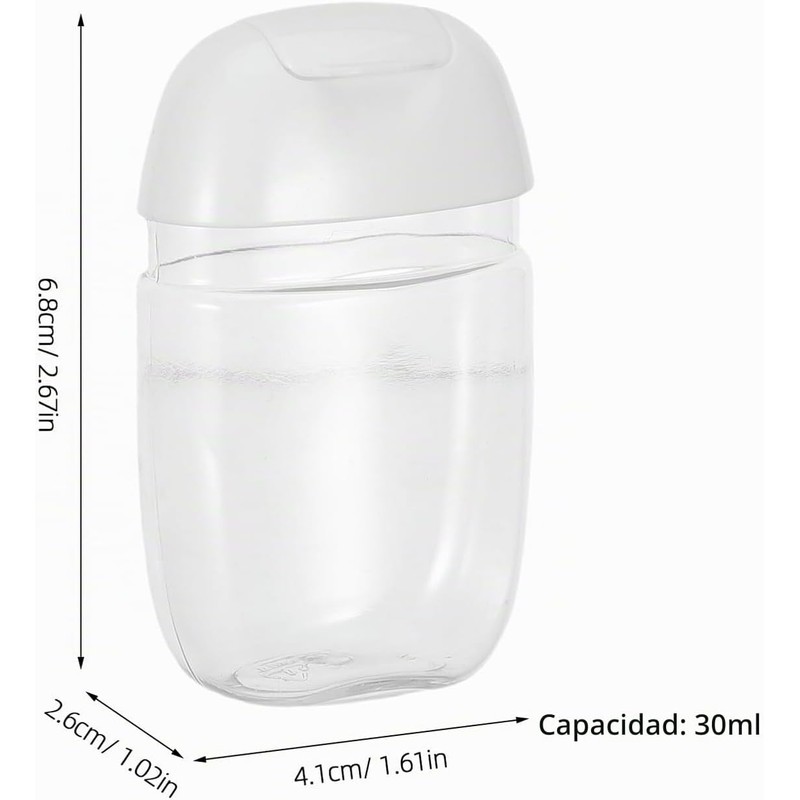 Beaupretty 12 Piezas Botellas Recargables de Plástico de 30ml para