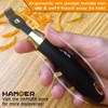 HAMOER Vegetable Citrus Lemon fruit Potato Peeler Zester Channel Knife
