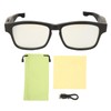 Airshi Gafas Inteligentes, Transmisión Inalámbrica Bluetooth, Micrófono Integrado con Cancelación