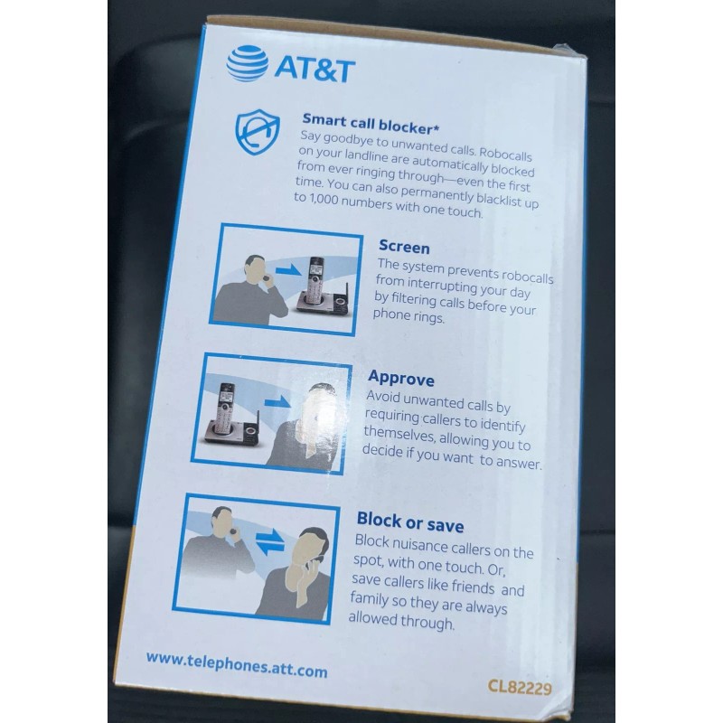 AT&T 2 Handset Digital Answering System w/ Smart Call Blocker