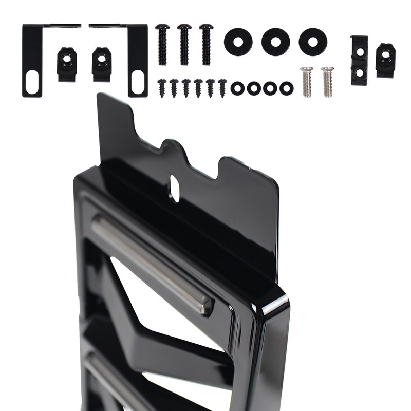 KAKABAS Black Chin Fairing Spoiler with LED Lights Compatible with