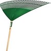 Truper 30476 Tru Tough Plastic Leaf Rake, 30-Inch Head, Wood