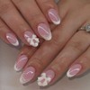 Press On Nails, Beauty Pattern Summer Cute Glue on Nails,