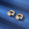 Hoop Earrings Set for Women 18K Yellow Gold Plated Modern