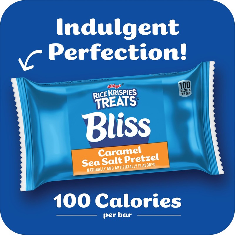 Rice Krispies Treats Bliss Crispy Marshmallow Squares, Snack Bars, Caramel