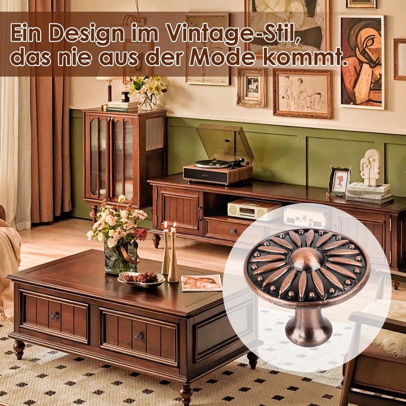 Furniture Knobs Cabinet Knobs Oil Rubbed Bronze Drawer Knobs Vintage