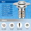 Bathroom Sink Stopper with Pop Up Design, Universal Sink Drain
