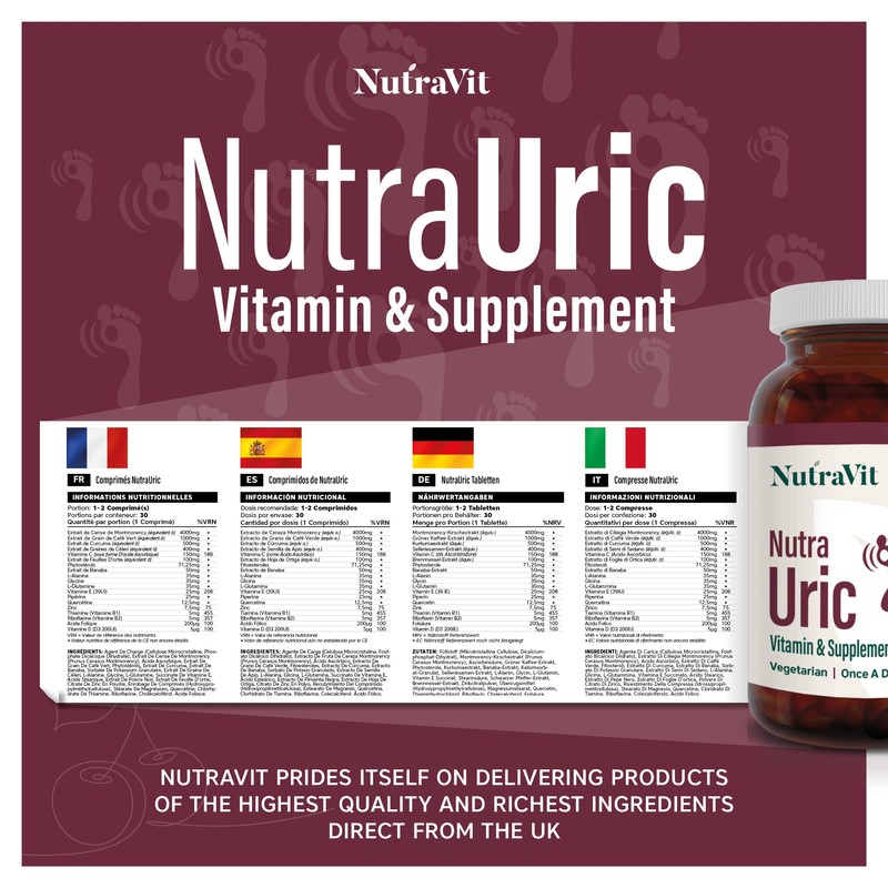 NUTRA URIC - 4000mg Montmorency Cherry| Ultra High Strength -