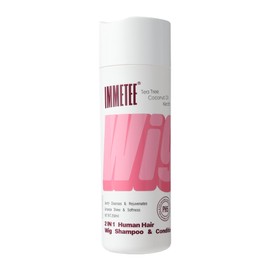 immetee 2 in 1 Shampoo & Conditioner for Wig, Wig Shampoo Wig Conditioner for Human Hair and Synthetic Hair 250ml (PH5, Sweet Scent)