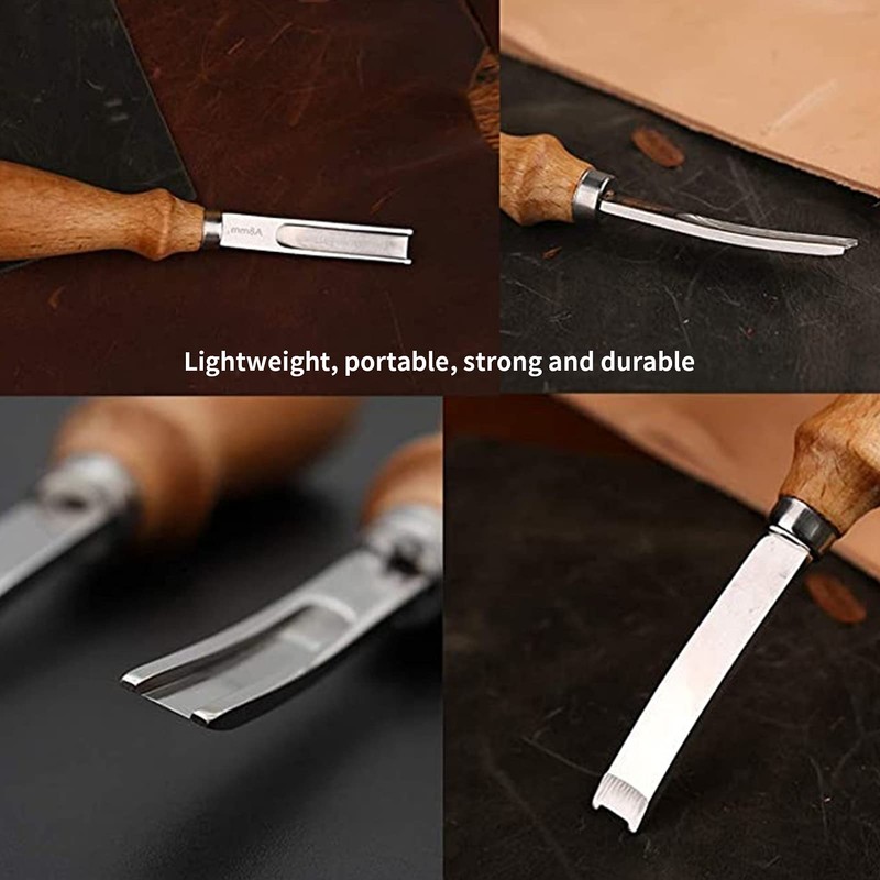 Lederbevel Cutter, Leather Edger Professional for DIY Craft Leather Cutting