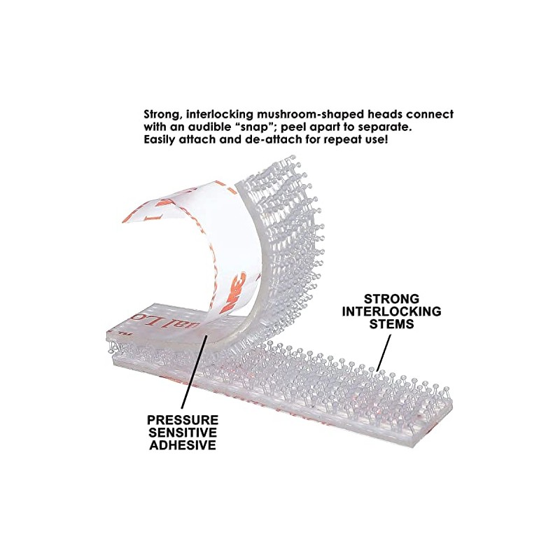 3M EZ Pass/I-Pass/SunPass/Fastlane Dual Lock Adhesive Mounting Strips 4 Strips